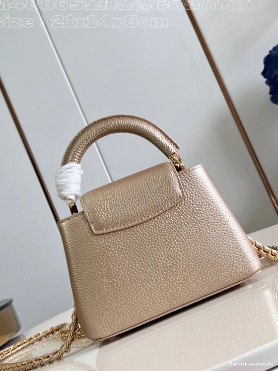 FS CHEAP CAPUCINES MINI-21*14*8CM VUITTON LOUIS 0713